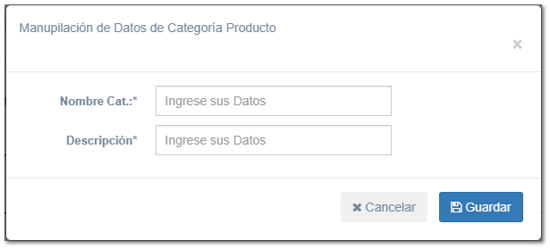 4.1.4. Categoría de Producto