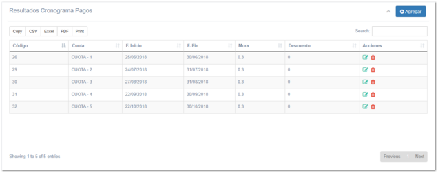 4.2.1. Configuración de Pagos