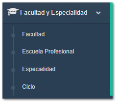 5.1. Facultad y Especialidad