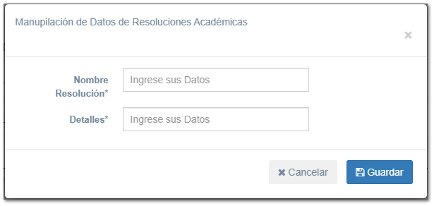5.3.7. Resoluciones Académicas