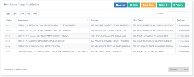 5.3.4. Secciones y Carga