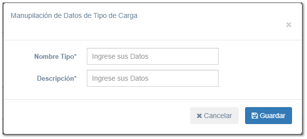 5.3.3. Tipo de Carga