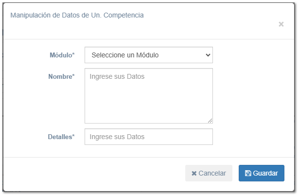 5.6.2. Unidades de Competencia